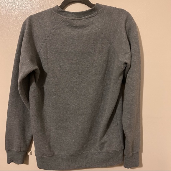 Brunette the Label ‘This Wine is Making Me Awesome’ Grey Crewneck Sweatshirt Sm - Picture 6 of 6